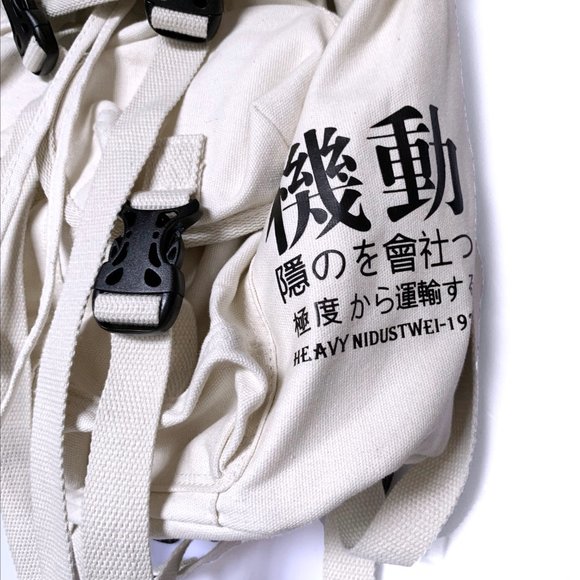 Travel Streetwear Backpack Techwear Streetwear Bag Hi-bag1-beige - Picture 7 of 9